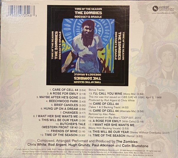 The Zombies - Odessey & Oracle [50th Anniversary Edition] (New CD) - Ncstcrbnt